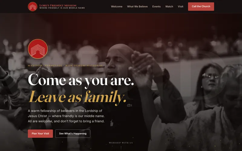 The Lord's Friendly Mission Church website