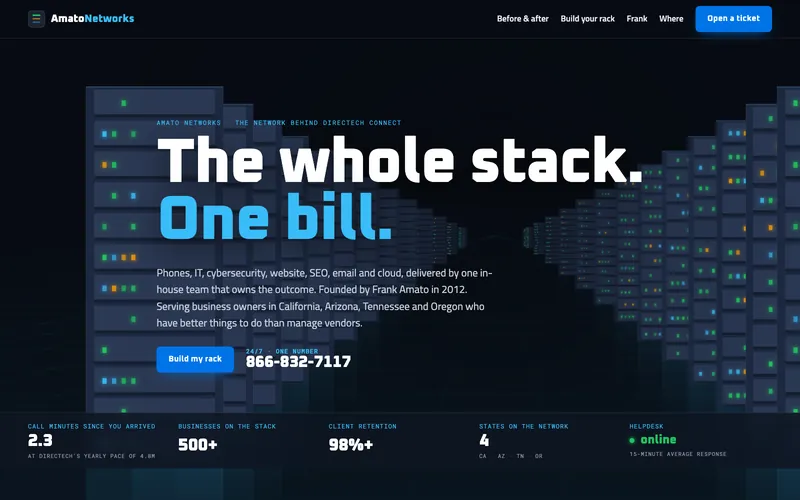 Amato Networks website
